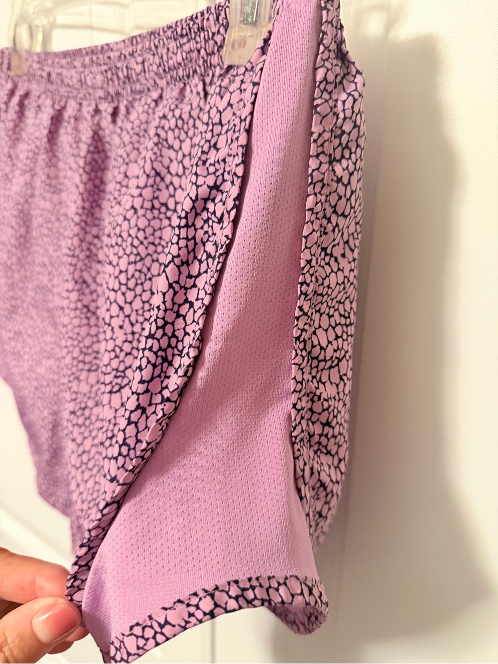 Nike Women's Purple Speckled Athletic Shorts - Picture 3 of 4